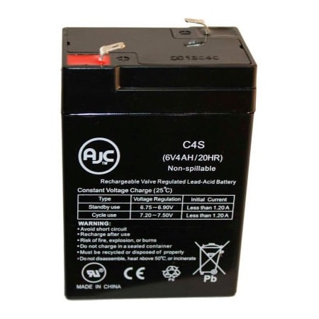 Battery Clerk AJC 6V 4.Ah Sealed Lead Acid - AGM - VRLA Battery AJC BATTERY-6 VOLT 4AH